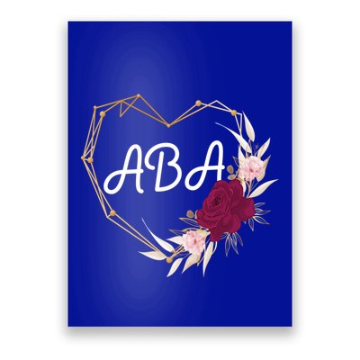 Applied Behavior Analysis Aba Squad Behaviors Team Analyst Gift Poster