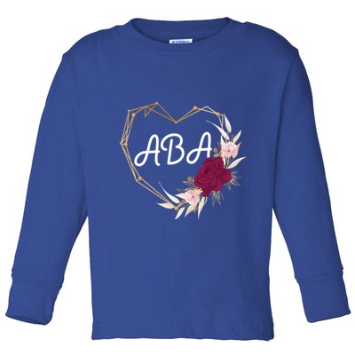 Applied Behavior Analysis Aba Squad Behaviors Team Analyst Gift Toddler Long Sleeve Shirt