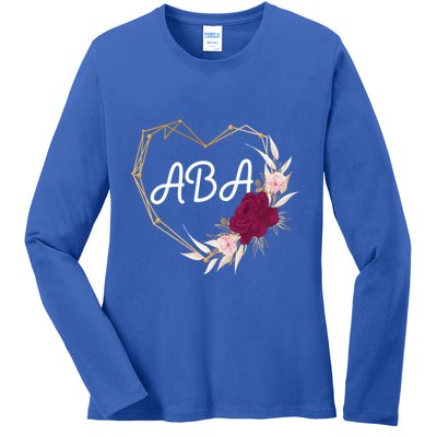 Applied Behavior Analysis Aba Squad Behaviors Team Analyst Gift Ladies Long Sleeve Shirt