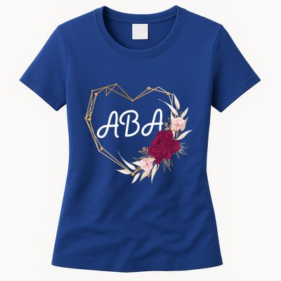 Applied Behavior Analysis Aba Squad Behaviors Team Analyst Gift Womens T-Shirt