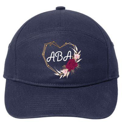 Applied Behavior Analysis Aba Squad Behaviors Team Analyst Gift 7-Panel Snapback Hat