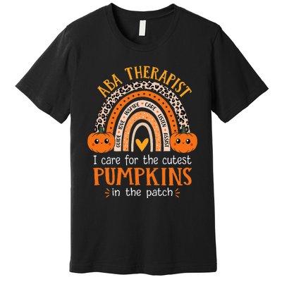 Applied Behavior Analysis Therapist Halloween ABA Therapy Premium T-Shirt