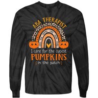 Applied Behavior Analysis Therapist Halloween ABA Therapy Tie-Dye Long Sleeve Shirt