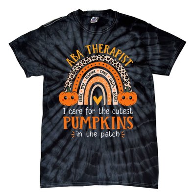 Applied Behavior Analysis Therapist Halloween ABA Therapy Tie-Dye T-Shirt