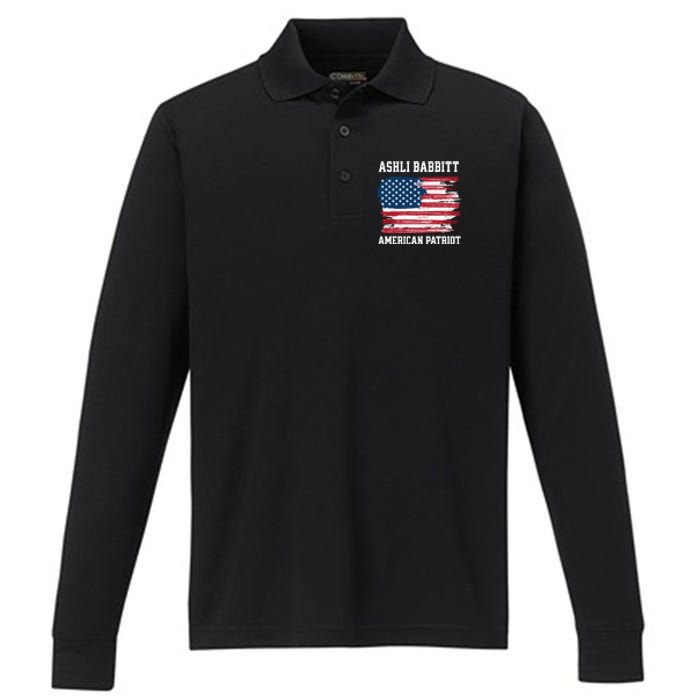 Ashli Babbitt Performance Long Sleeve Polo