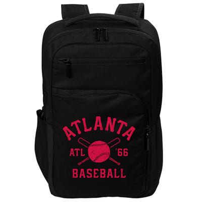 Atlanta Baseball ATL Vintage Brave Retro Impact Tech Backpack