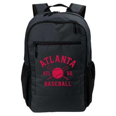 Atlanta Baseball ATL Vintage Brave Retro Daily Commute Backpack