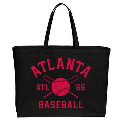 Atlanta Baseball ATL Vintage Brave Retro Cotton Canvas Jumbo Tote