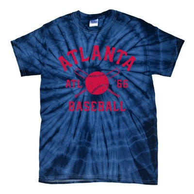 Atlanta Baseball ATL Vintage Brave Retro Tie-Dye T-Shirt