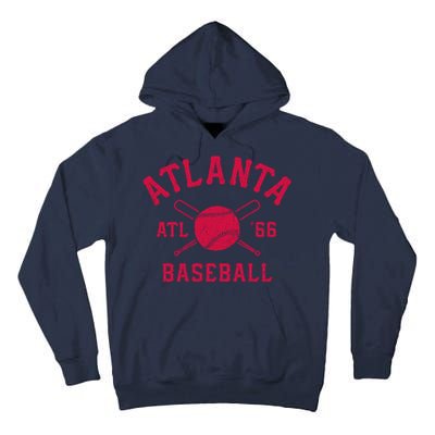 Atlanta Baseball ATL Vintage Brave Retro Tall Hoodie