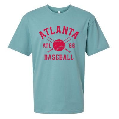 Atlanta Baseball ATL Vintage Brave Retro Sueded Cloud Jersey T-Shirt