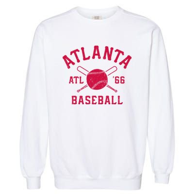 Atlanta Baseball ATL Vintage Brave Retro Garment-Dyed Sweatshirt