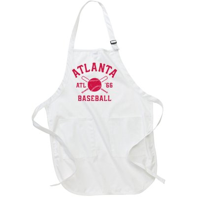 Atlanta Baseball ATL Vintage Brave Retro Full-Length Apron With Pockets