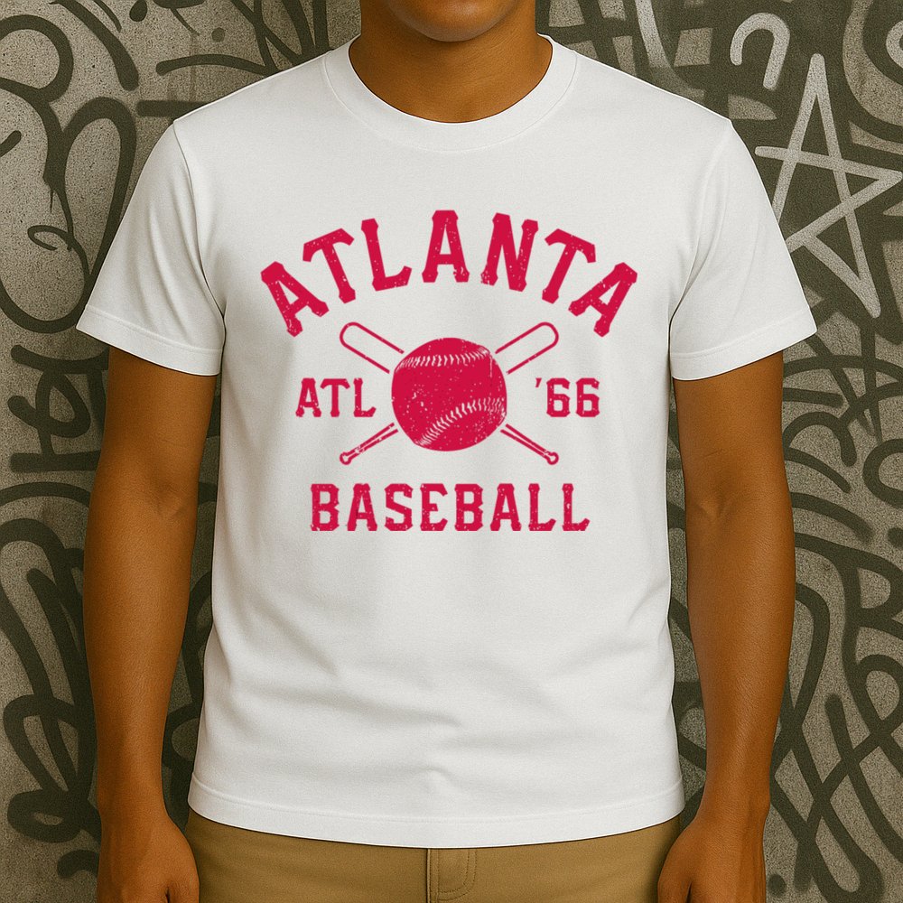 Atlanta Baseball ATL Vintage Brave Retro T-Shirt