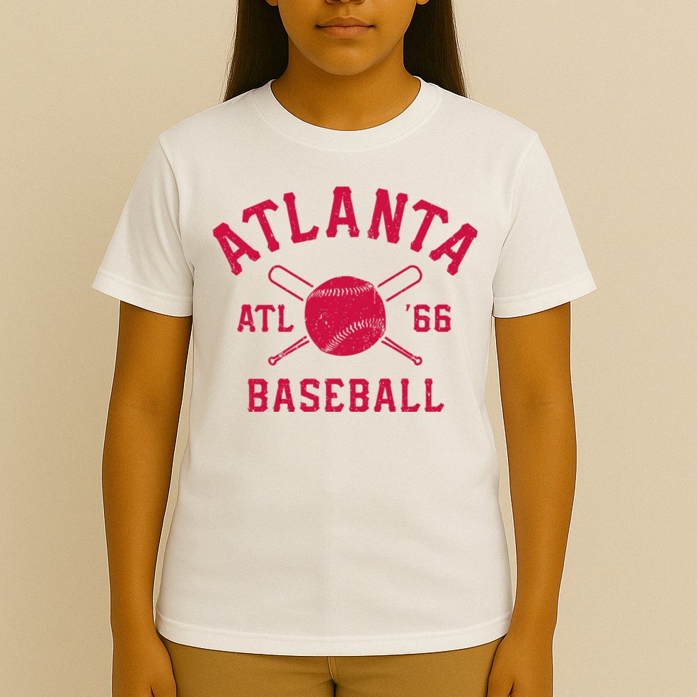 Atlanta Baseball ATL Vintage Brave Retro T-Shirt