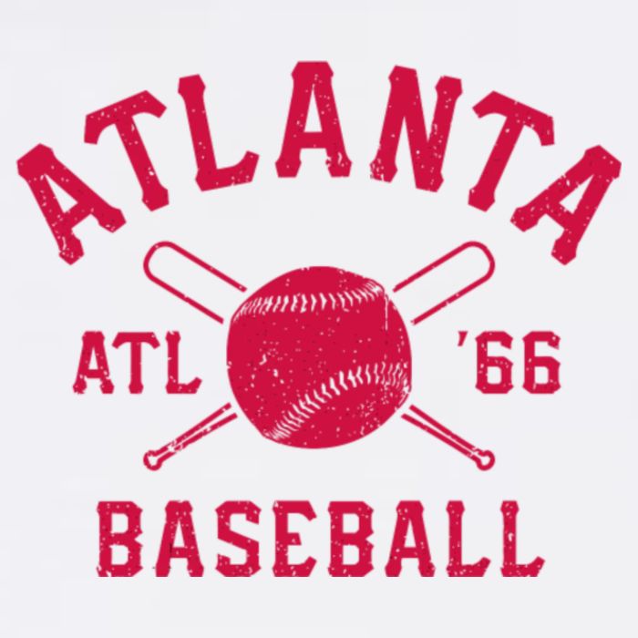 Atlanta Baseball ATL Vintage Brave Retro T-Shirt
