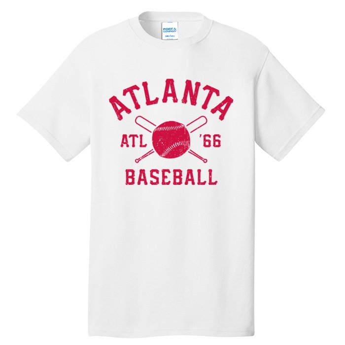 Atlanta Baseball ATL Vintage Brave Retro Tall T-Shirt