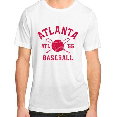 Atlanta Baseball ATL Vintage Brave Retro Adult ChromaSoft Performance T-Shirt