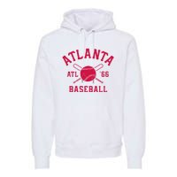 Atlanta Baseball ATL Vintage Brave Retro Premium Hoodie