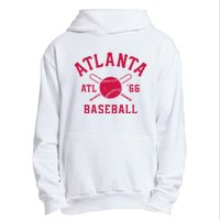 Atlanta Baseball ATL Vintage Brave Retro Urban Pullover Hoodie