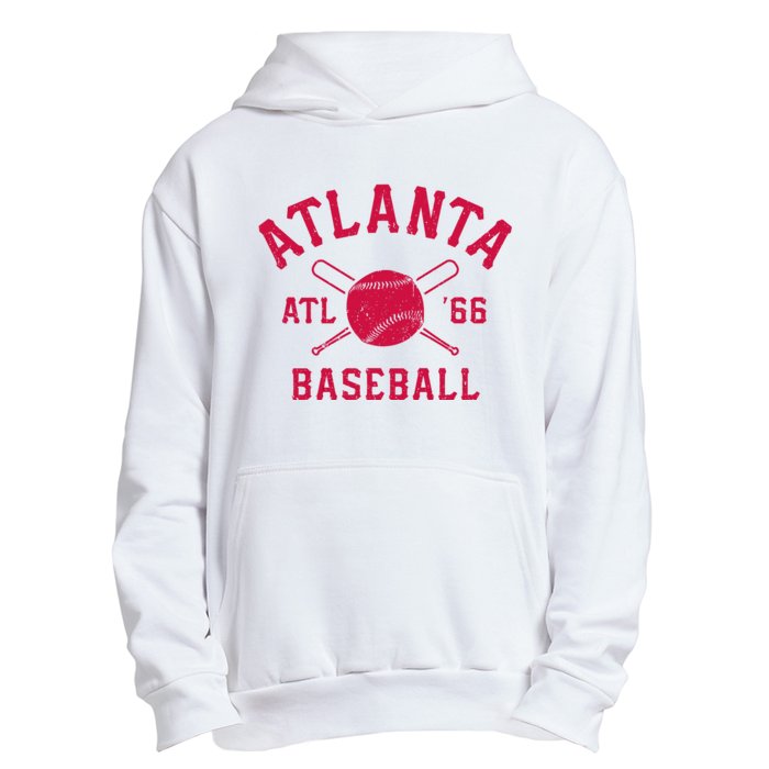 Atlanta Baseball ATL Vintage Brave Retro Urban Pullover Hoodie