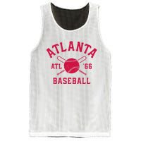 Atlanta Baseball ATL Vintage Brave Retro Mesh Reversible Basketball Jersey Tank