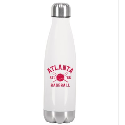 Atlanta Baseball ATL Vintage Brave Retro Stainless Steel Insulated Water Bottle