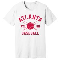 Atlanta Baseball ATL Vintage Brave Retro Premium T-Shirt