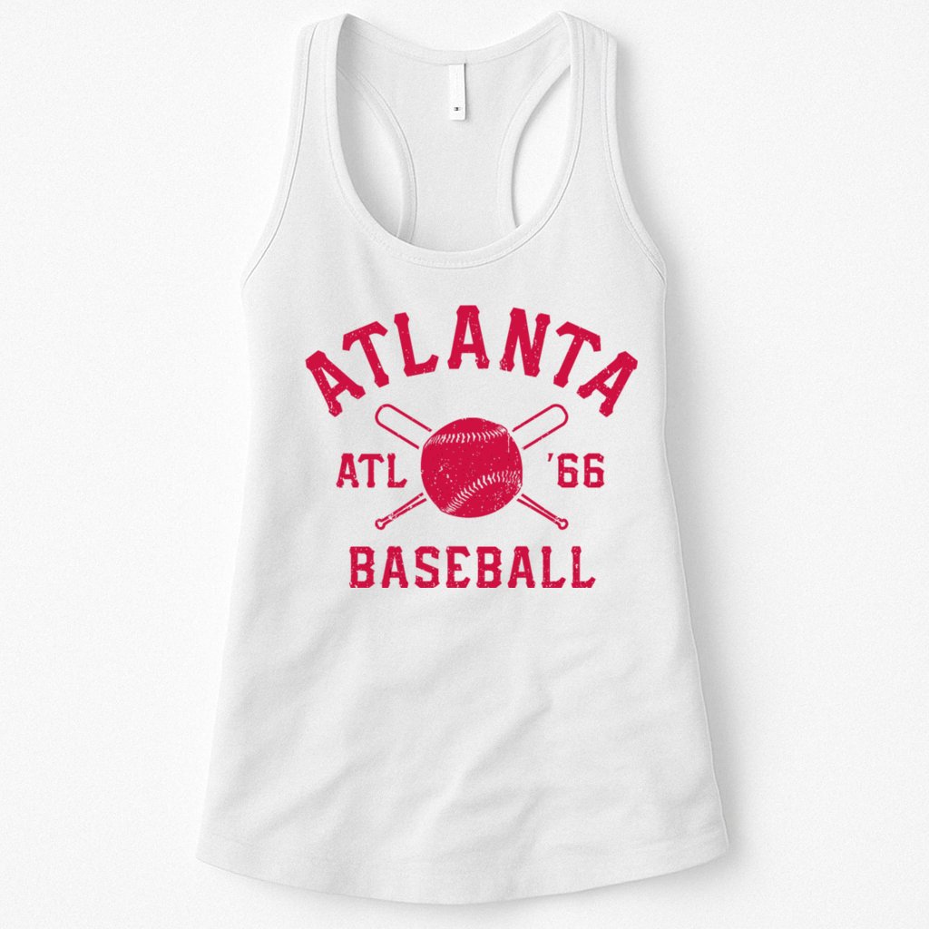 Atlanta Baseball ATL Vintage Brave Retro Womens Tank Top