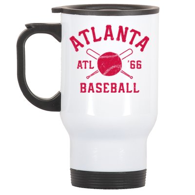 Atlanta Baseball ATL Vintage Brave Retro Stainless Steel Travel Mug