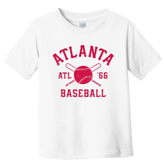 Atlanta Baseball ATL Vintage Brave Retro Toddler T-Shirt