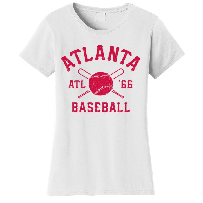 Atlanta Baseball ATL Vintage Brave Retro Women's T-Shirt