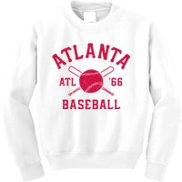 Atlanta Baseball ATL Vintage Brave Retro Kids Sweatshirt