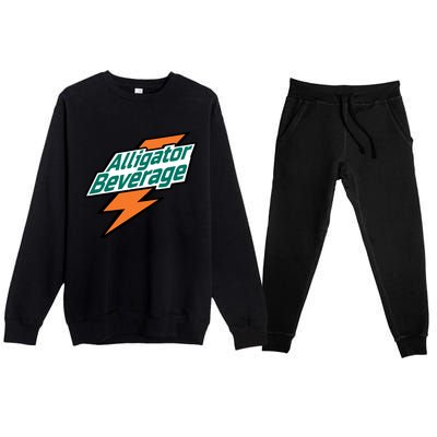 Alligator Beverage Premium Crewneck Sweatsuit Set