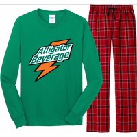 Alligator Beverage Long Sleeve Pajama Set