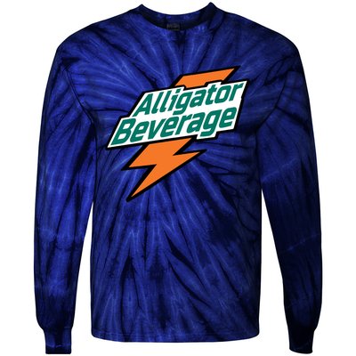 Alligator Beverage Tie-Dye Long Sleeve Shirt