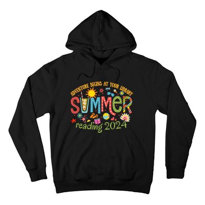 Adventure Begins At Your Library Summer Reading Program 2024 Hoodie