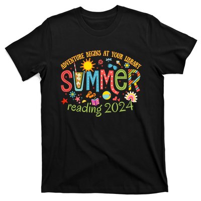 Adventure Begins At Your Library Summer Reading Program 2024 T-Shirt