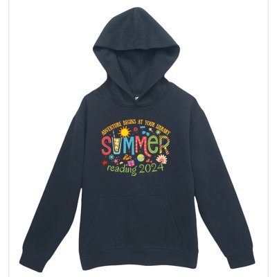 Adventure Begins At Your Library Summer Reading Program 2024 Urban Pullover Hoodie