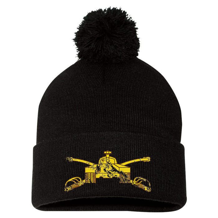 Armor Branch (Ar) 19 Kilo Tanker 19k Distressed Pom Pom 12in Knit Beanie