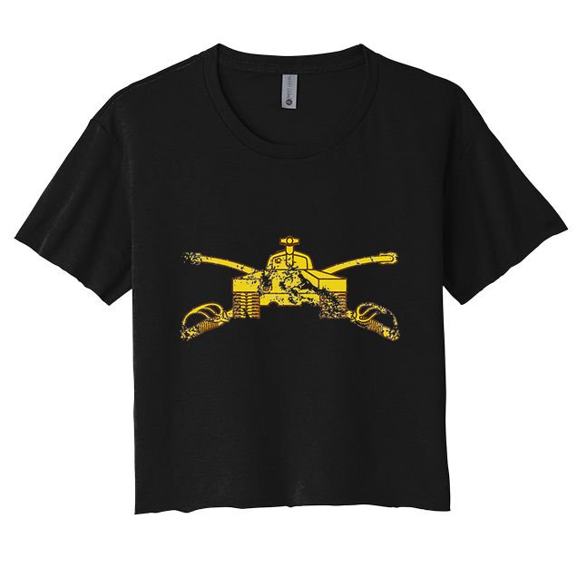 Armor Branch (Ar) 19 Kilo Tanker 19k Distressed Crop Top