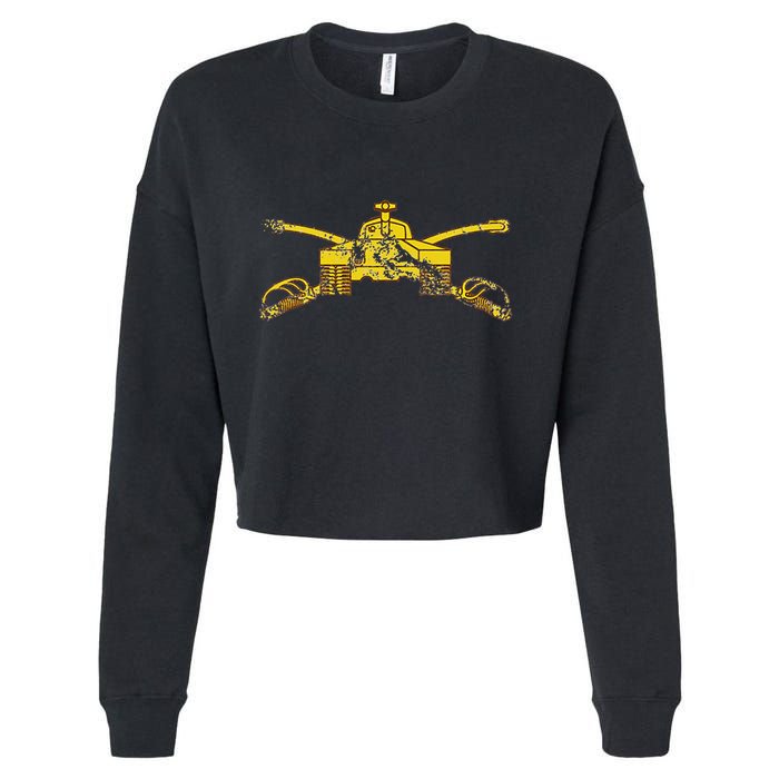Armor Branch (Ar) 19 Kilo Tanker 19k Distressed Cropped Pullover Crew