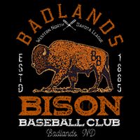 American Bison Baseball Retro Minor League Baseball Team Flexfit Unipanel Trucker Cap