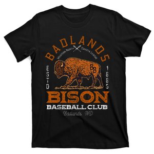 American Bison Baseball Retro Minor League Baseball Team T-Shirt