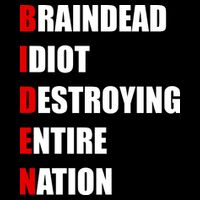 Anti Biden Braindead Idiot Destroying Entire Nation Flatbill Hat