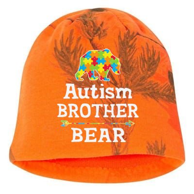 Autism BROTHER Bear Awareness Kati - Camo Knit Beanie