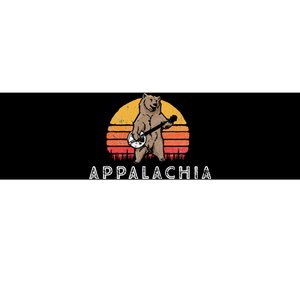 Appalachia Bluegrass Banjo Bear Bumper Sticker