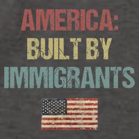 America Built By Immigrants Deportation Protest Vector Backpack