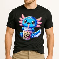 Axolotl Bubble Boba Tea Anime Cute Kawaii Blue Axolotl Cooling Performance Crew T-Shirt