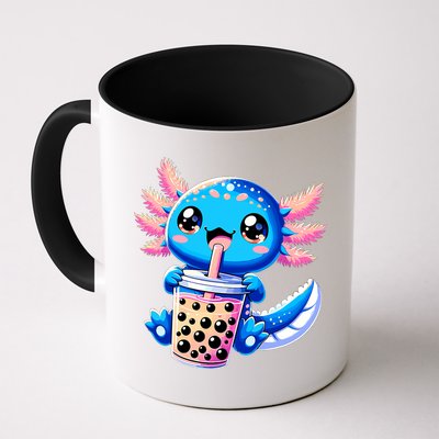 Axolotl Bubble Boba Tea Anime Cute Kawaii Blue Axolotl Mug